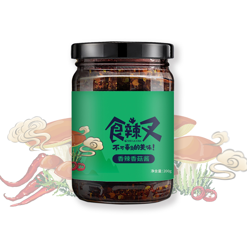 香辣香菇醬-瓶裝代加工-青島大豐食品 香辣香菇醬-瓶裝代加工-青島大豐食品